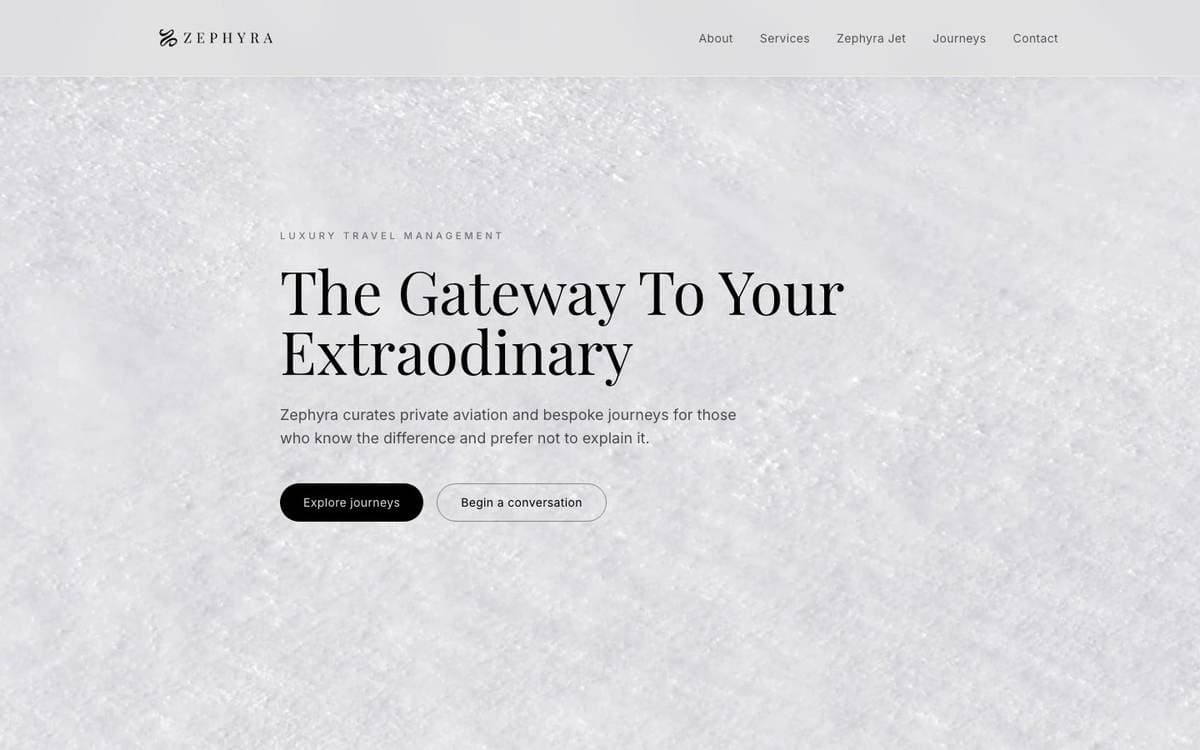 Zephyra homepage